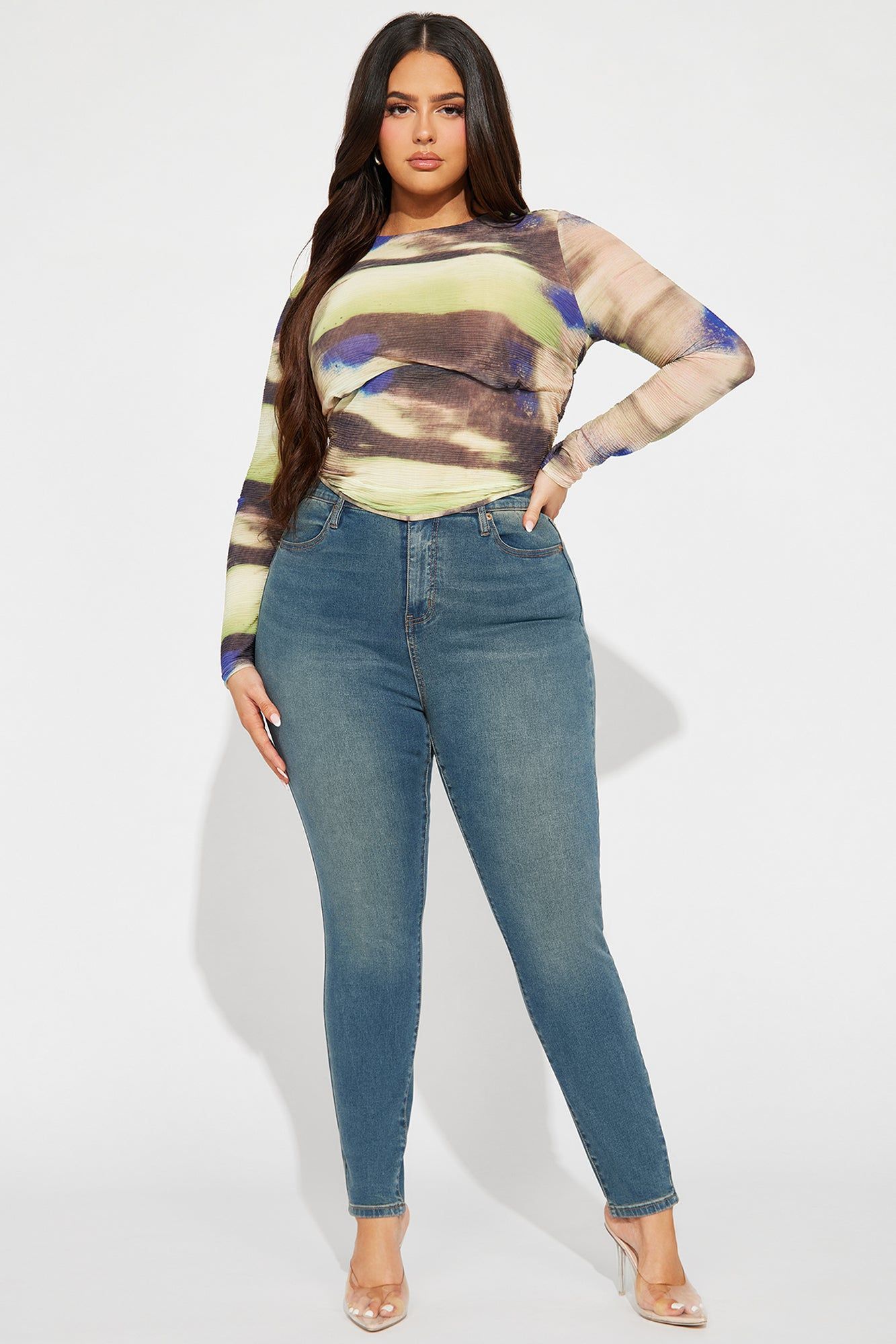 Taylor Mesh Top - Green sold by Fashion Nova product image thumbnail 5