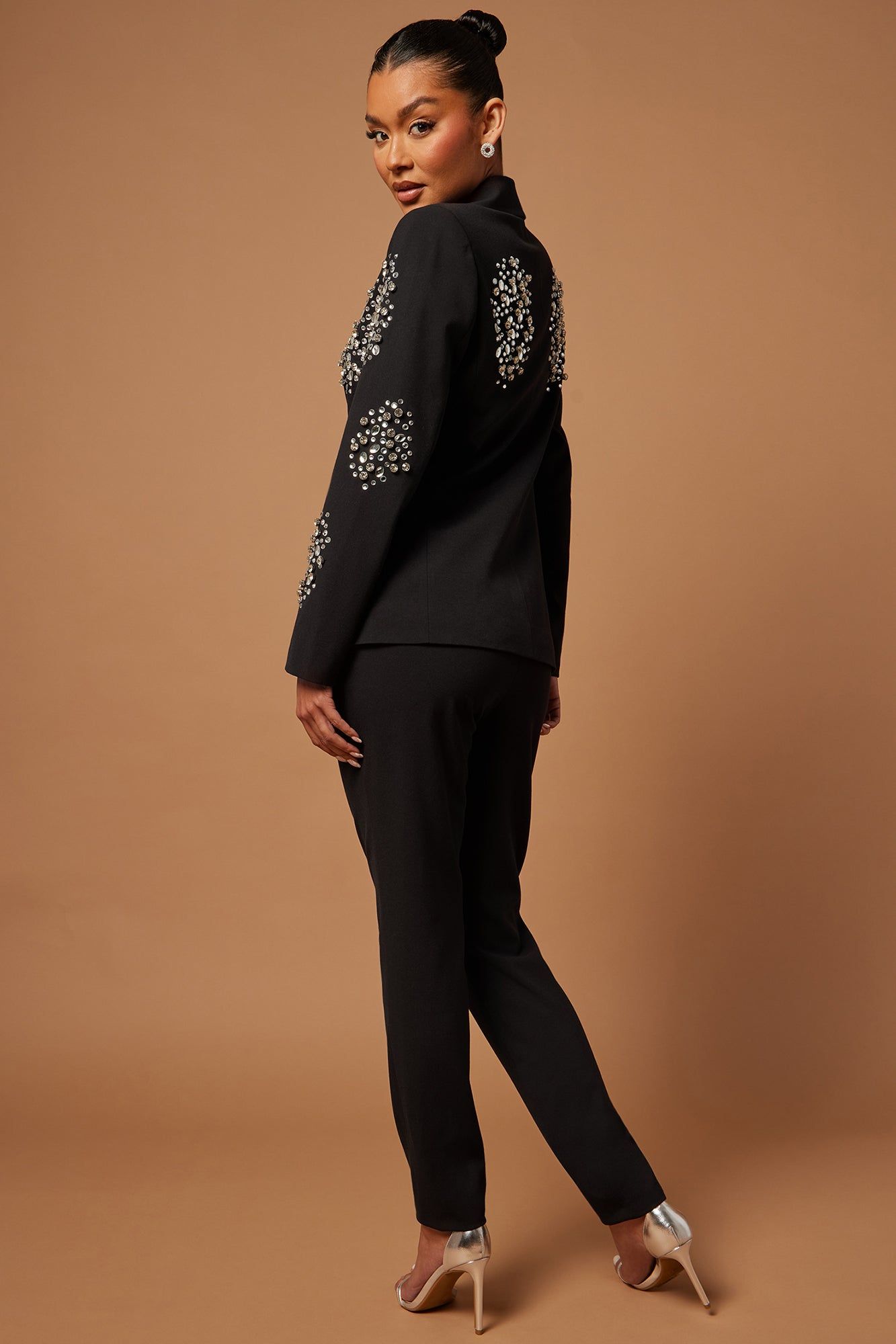 Pauline Embellished Blazer Set - Black sold by Fashion Nova product image thumbnail 4