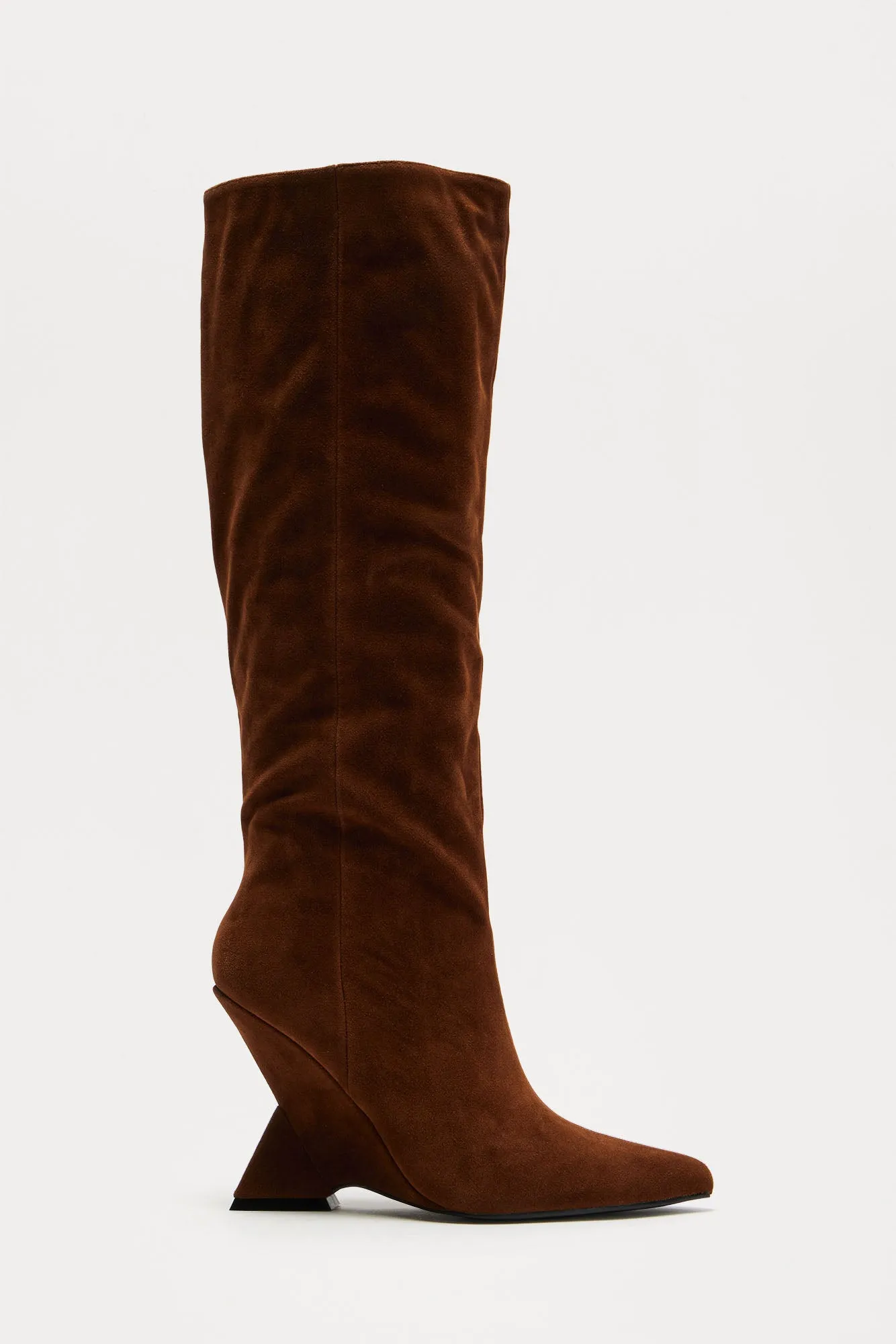 Claire Knee High Boots - Brown sold by Fashion Nova