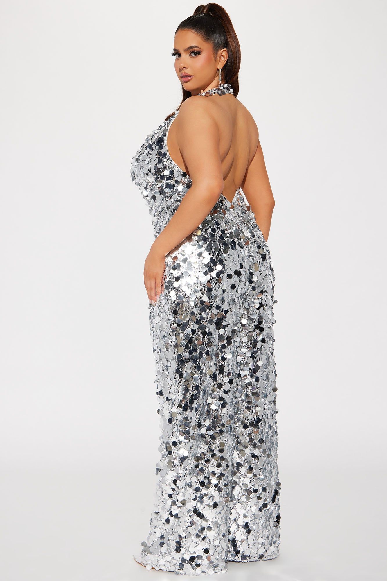 On Stage Sequin Jumpsuit - Silver sold by Fashion Nova product image thumbnail 6