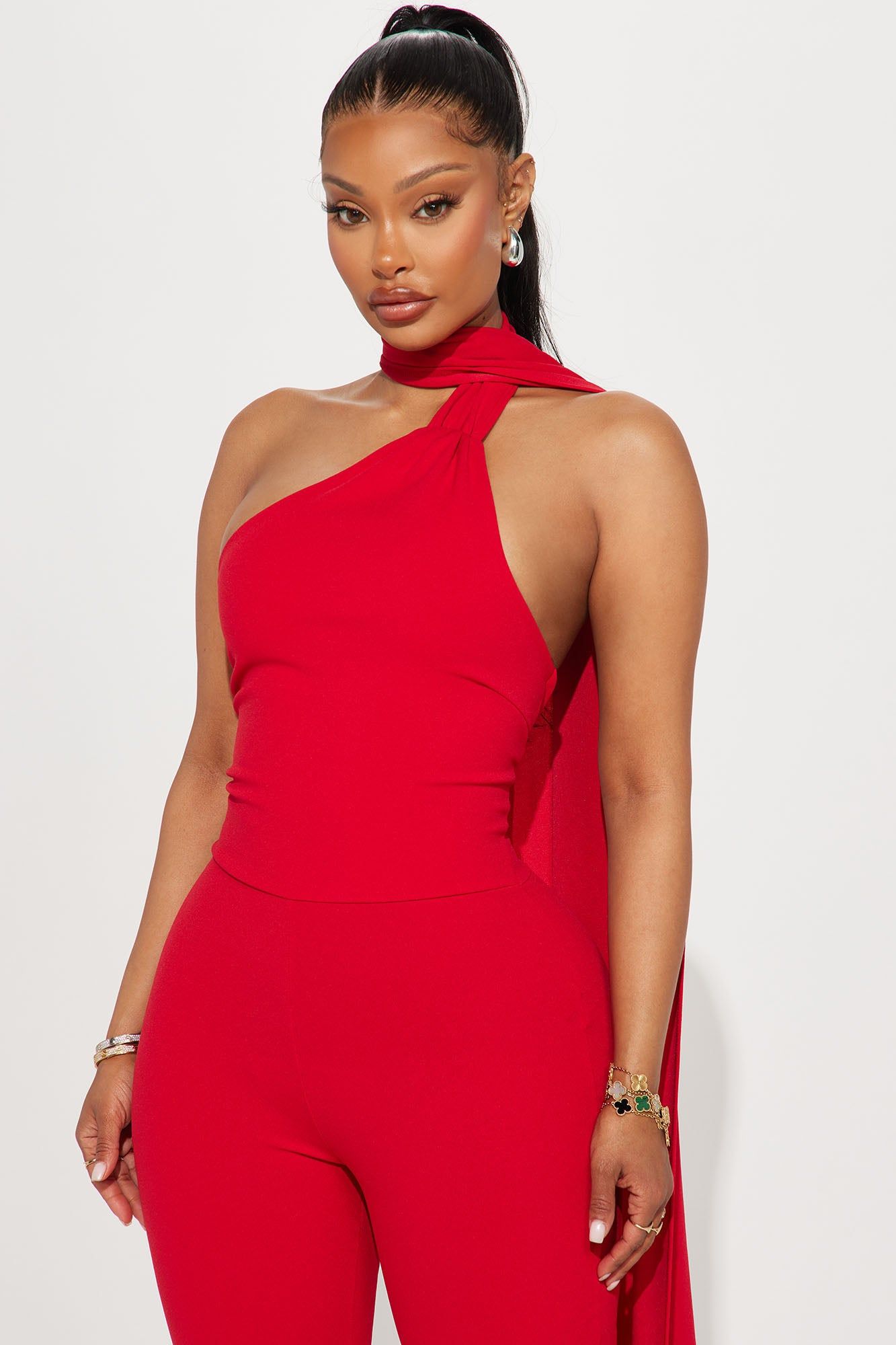 Selma Crepe Jumpsuit - Red sold by Fashion Nova product image thumbnail 2