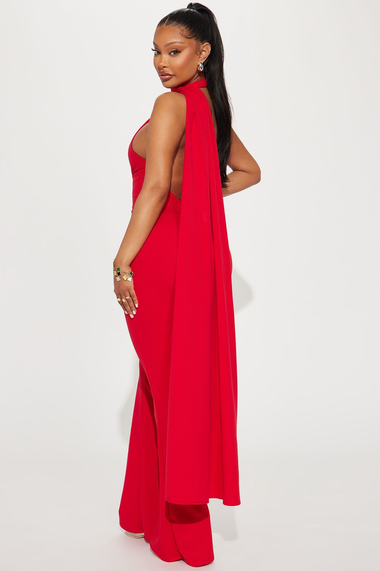 Selma Crepe Jumpsuit - Red sold by Fashion Nova product image thumbnail 3
