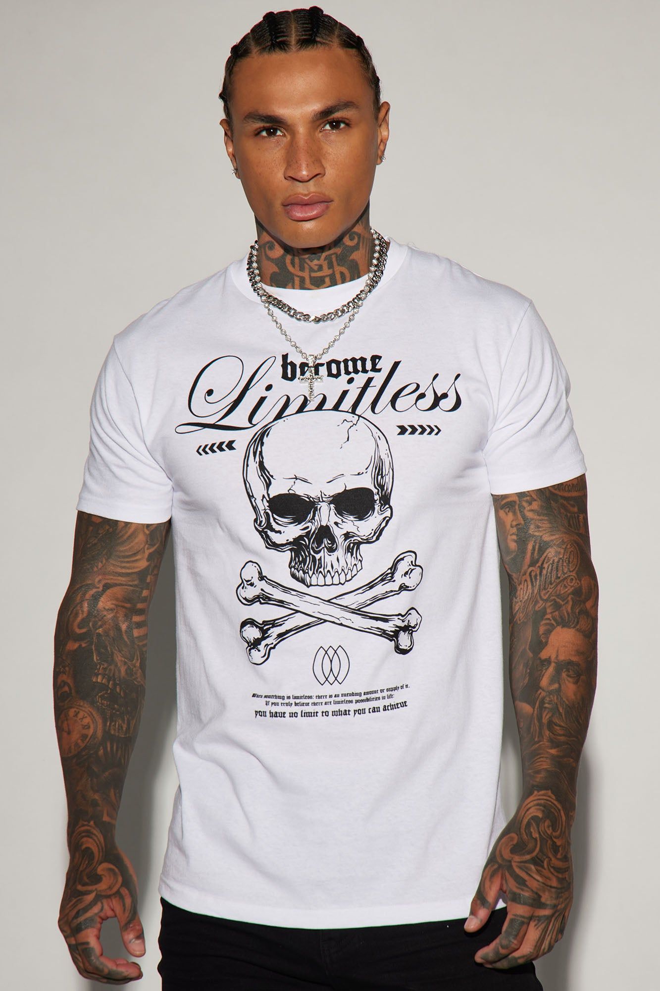 Limitless Forever Short Sleeve Tee - White sold by Fashion Nova