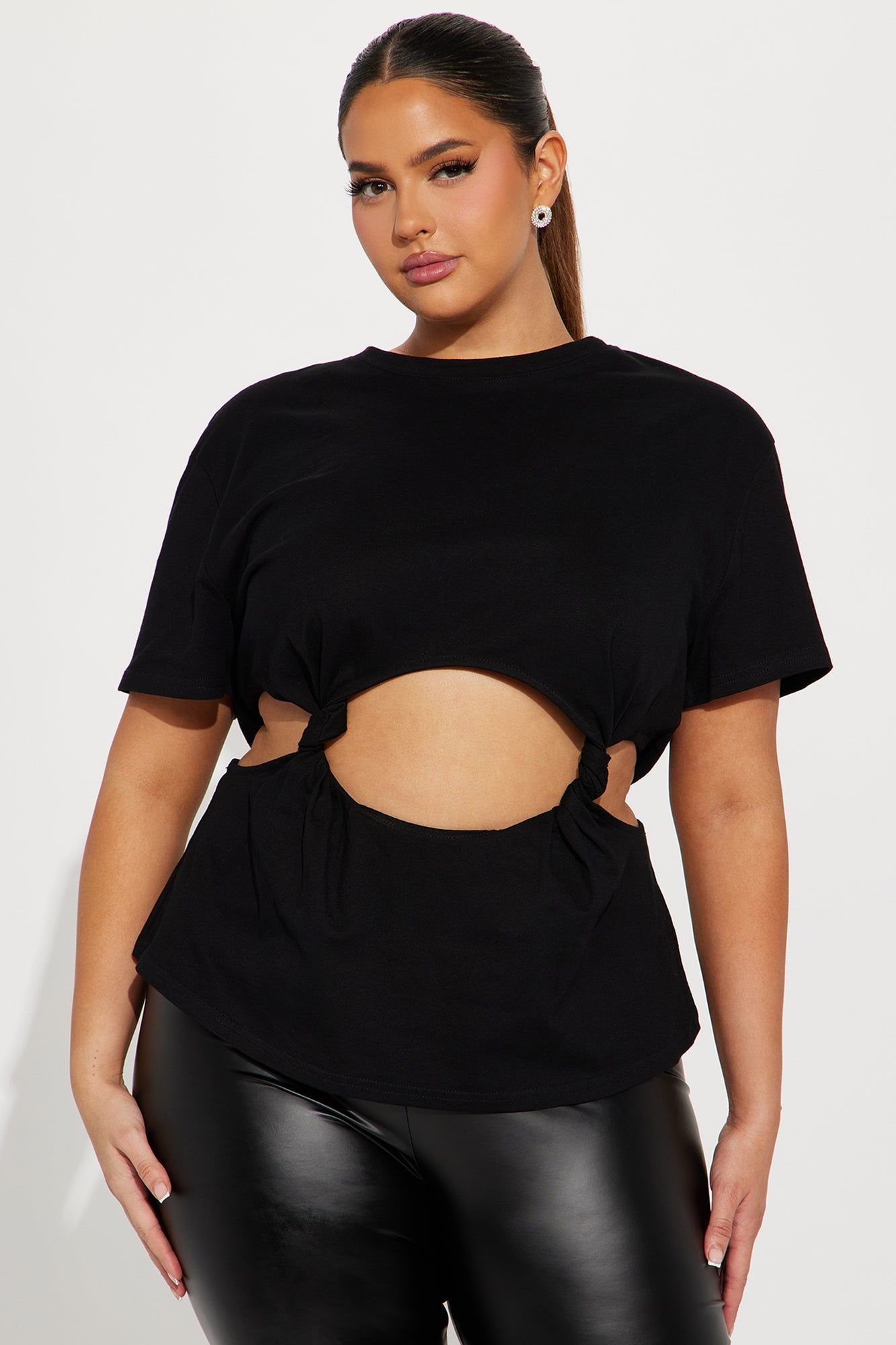 Run It Up Cut Out Top - Black sold by Fashion Nova product image thumbnail 4