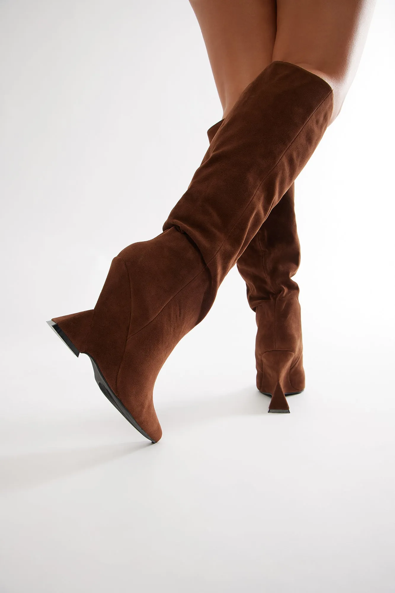 Claire Knee High Boots - Brown sold by Fashion Nova product image thumbnail 5