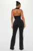 Fine Time Denim Jumpsuit - Black sold by Fashion Nova