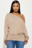 Camilla Off Shoulder Top - Mocha sold by Fashion Nova