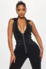 Fine Time Denim Jumpsuit - Black sold by Fashion Nova