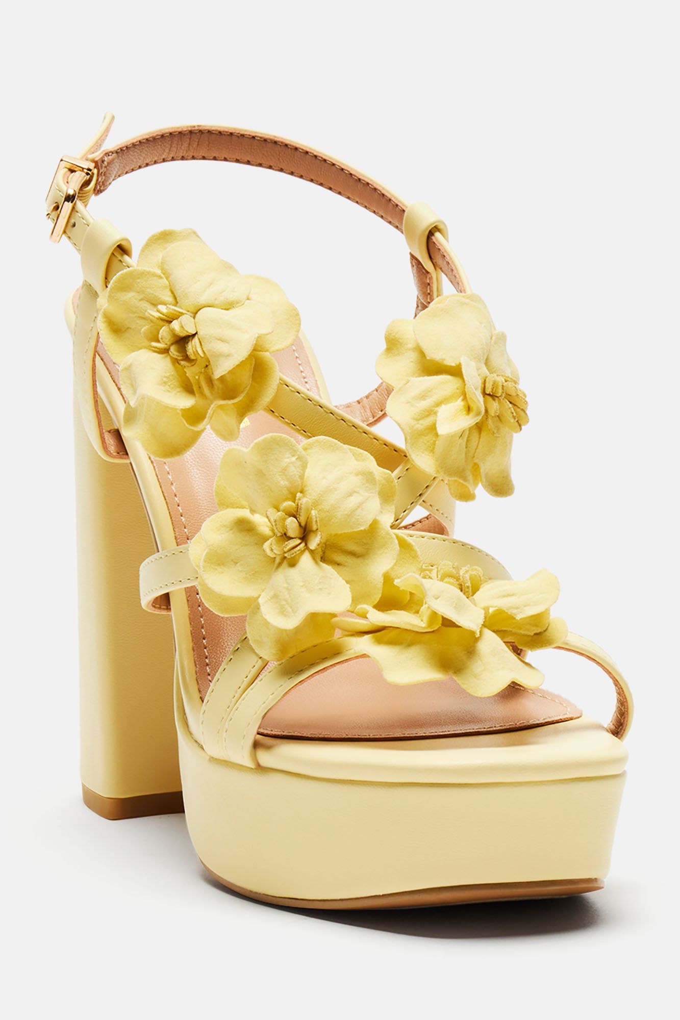 Rooftop Brunch Heeled Sandals - Yellow sold by Fashion Nova product image thumbnail 2