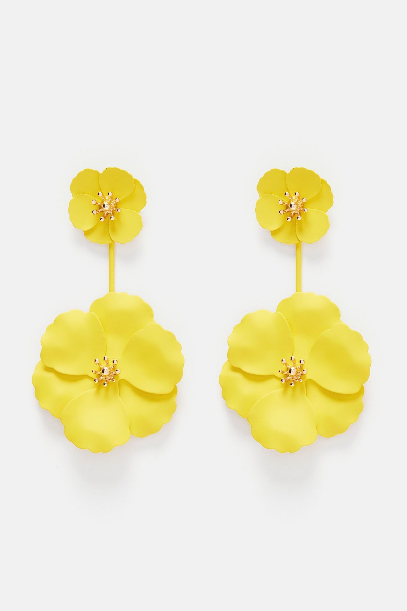 Sunshine And Flowers Earrings - Yellow sold by Fashion Nova product image thumbnail 3