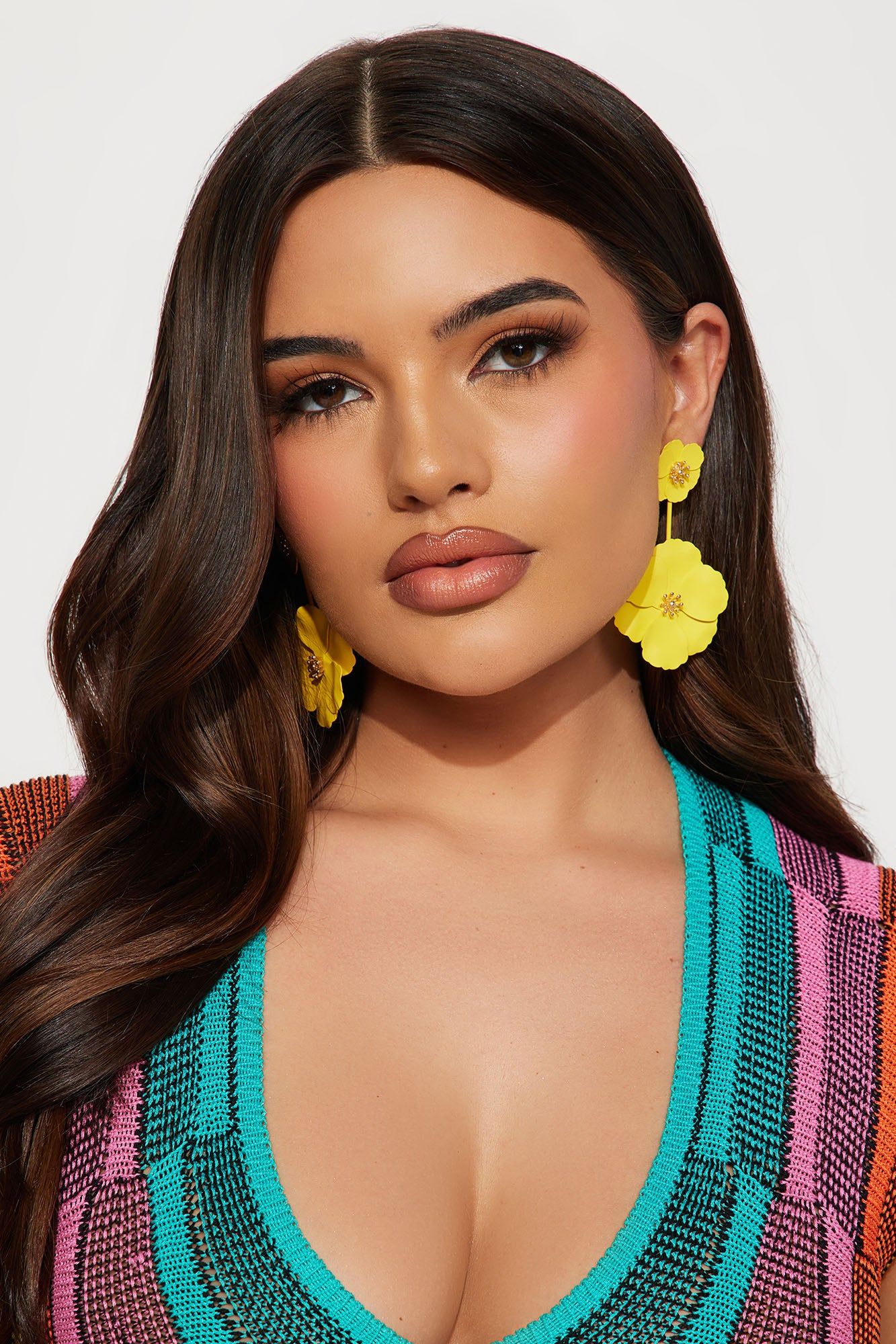 Sunshine And Flowers Earrings - Yellow sold by Fashion Nova product image thumbnail 2