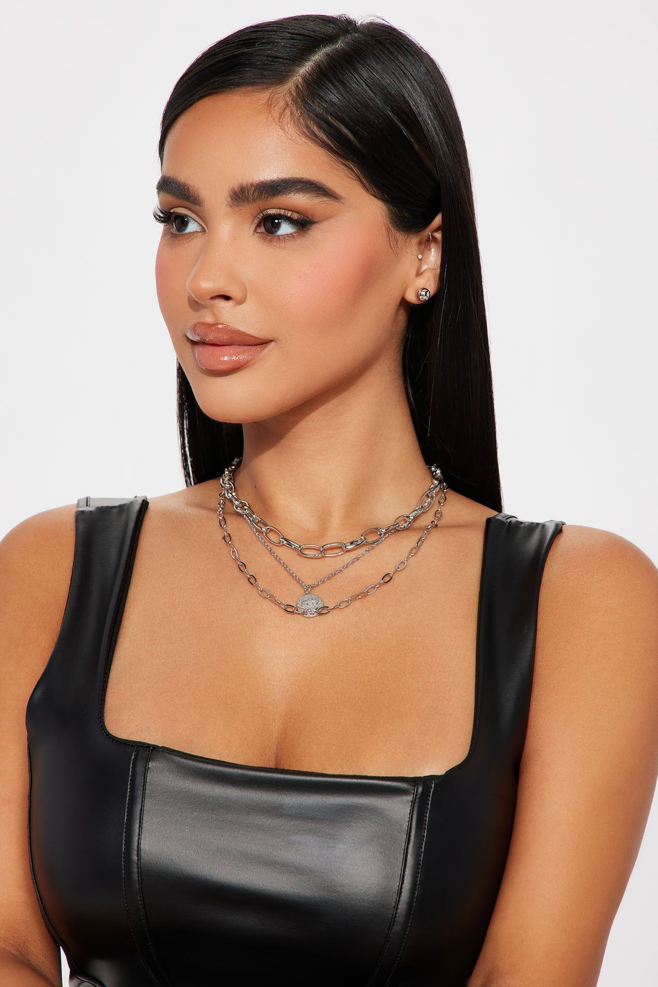 Something New Necklace and Earring Set - Silver sold by Fashion Nova product image thumbnail 2