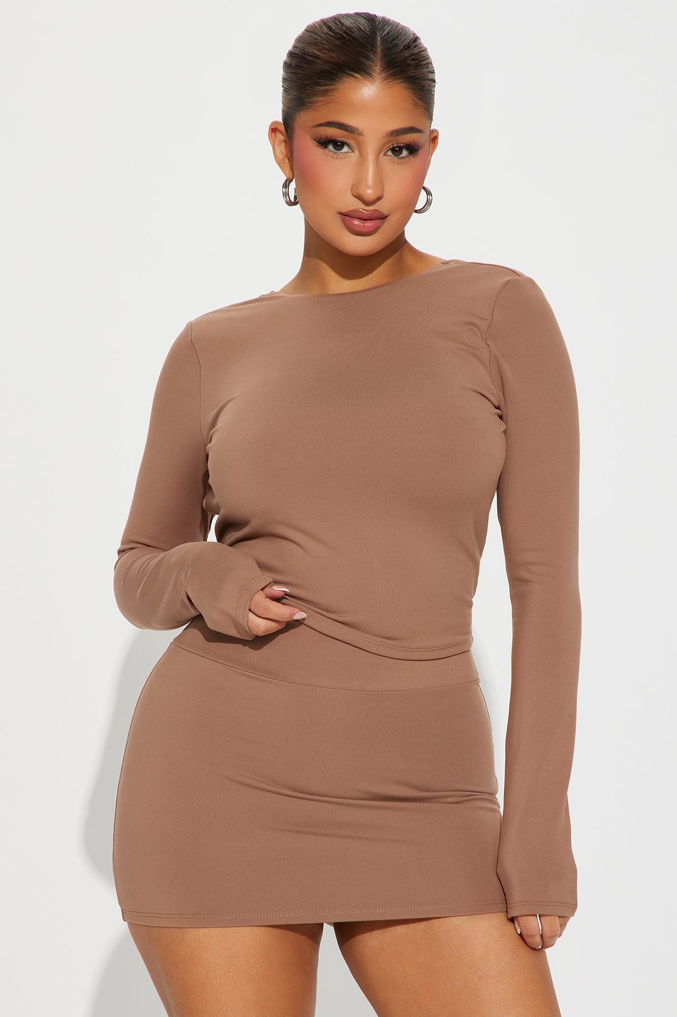 Clarissa Skirt Set - Taupe sold by Fashion Nova product image thumbnail 3
