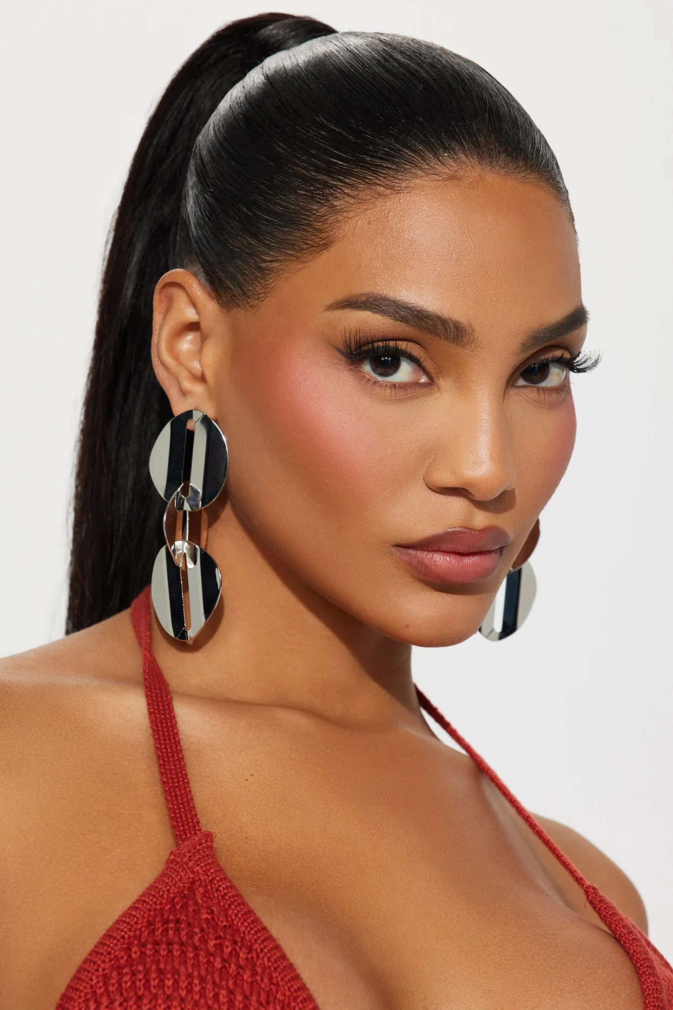 Always A Step Ahead Earrings - Silver sold by Fashion Nova product image thumbnail 2