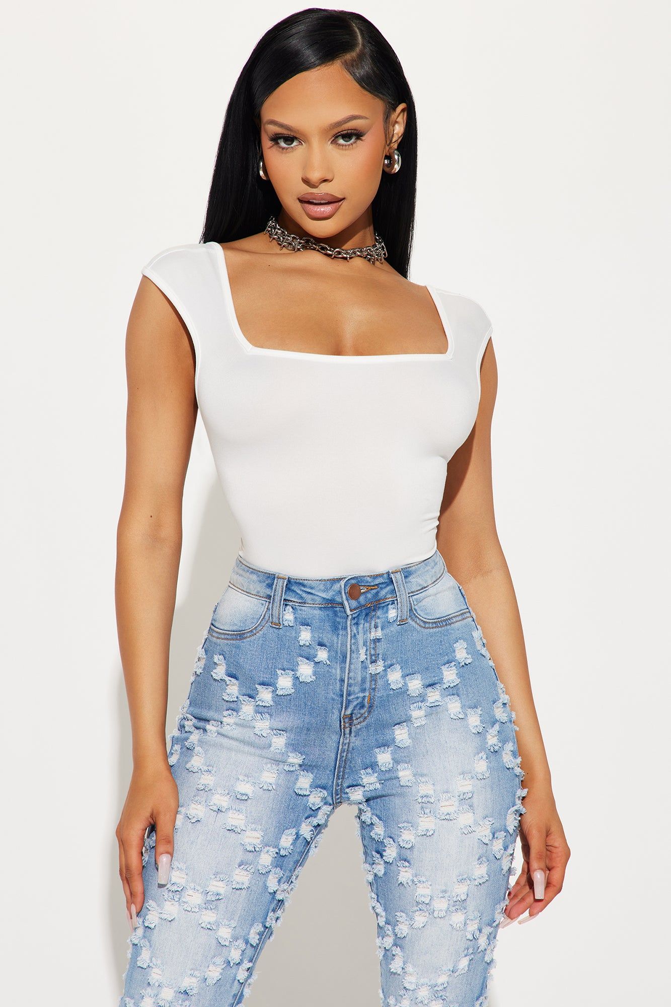 Sweet Talk Backless Bodysuit - Ivory sold by Fashion Nova product image thumbnail 2