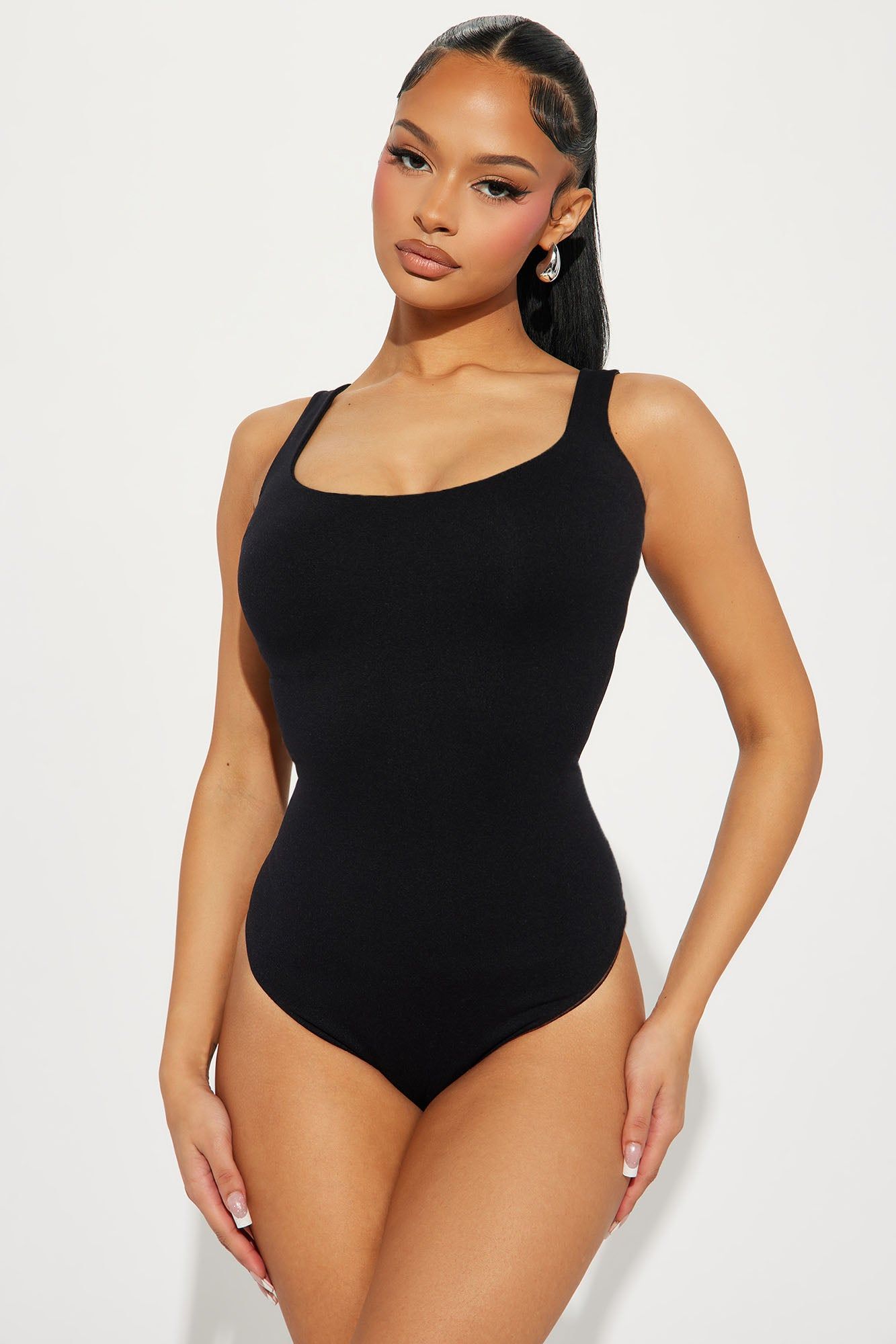 Hot Take Seamless Bodysuit - Black sold by Fashion Nova