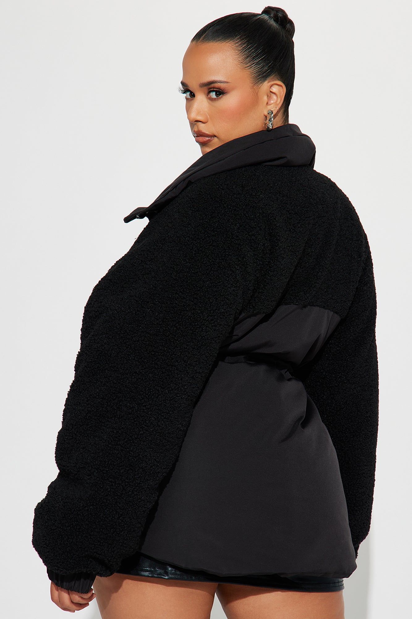 Warm Me Up Babe Puffer - Black sold by Fashion Nova product image thumbnail 7