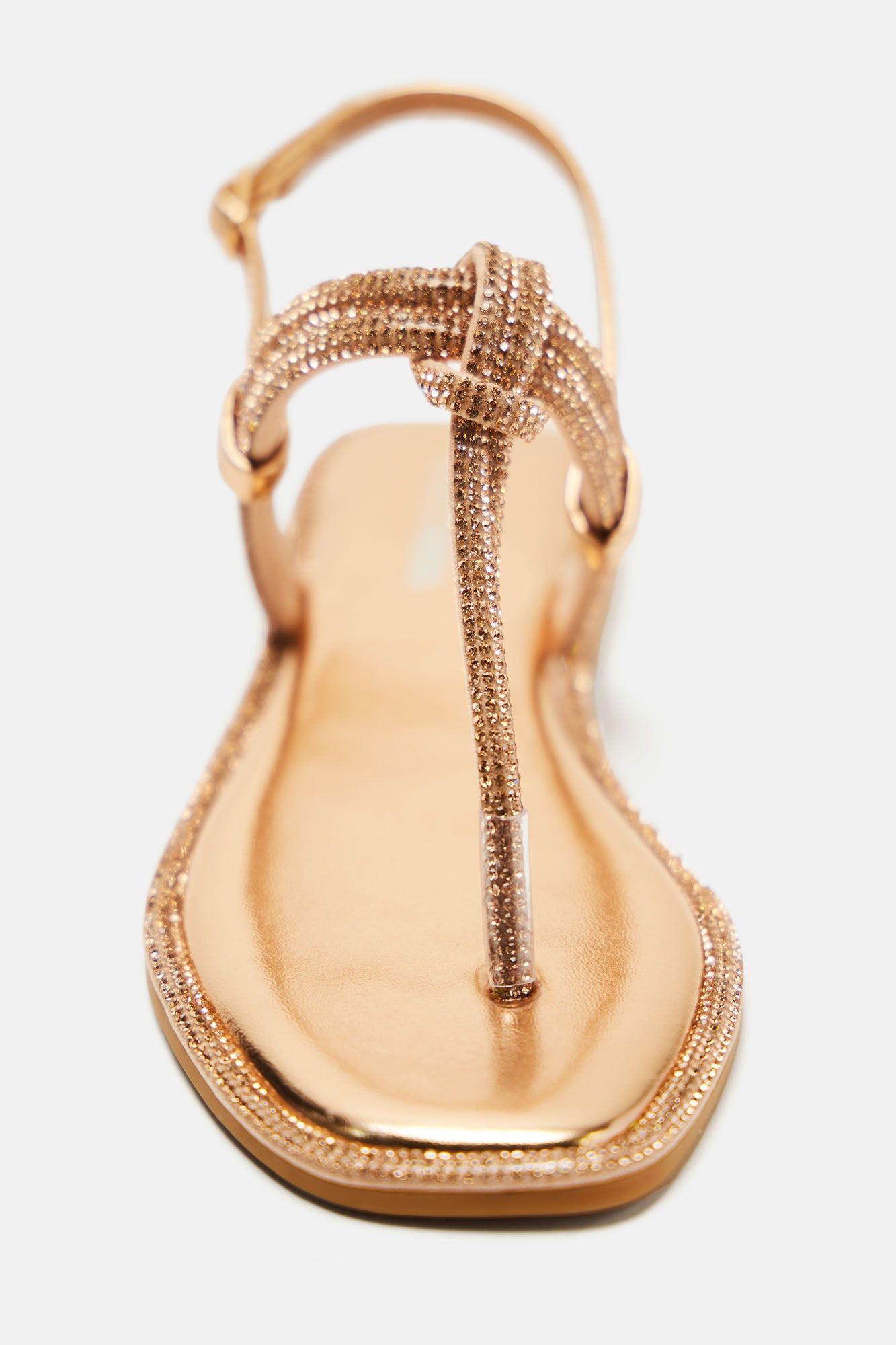 Lizzy Embellished Sandals - Rose Gold sold by Fashion Nova product image thumbnail 4