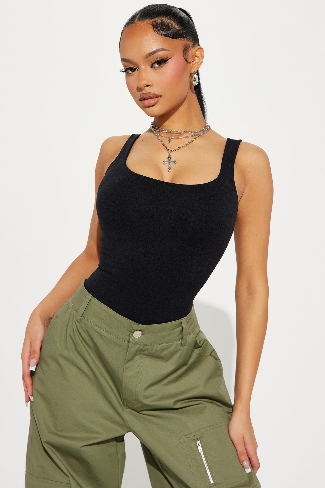 Hot Take Seamless Bodysuit - Black sold by Fashion Nova product image thumbnail 3