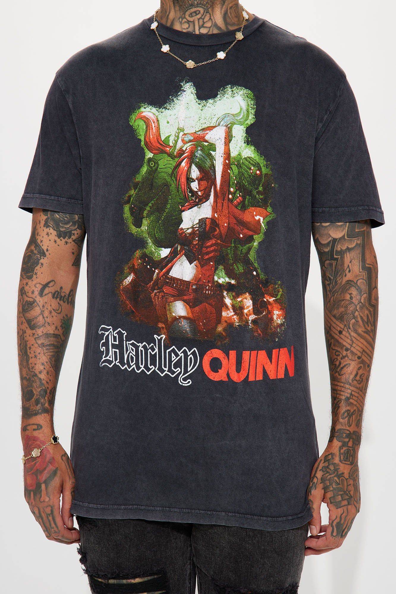 Suicide Squad Harley Quinn Short Sleeve Tee - Black sold by Fashion Nova product image thumbnail 4
