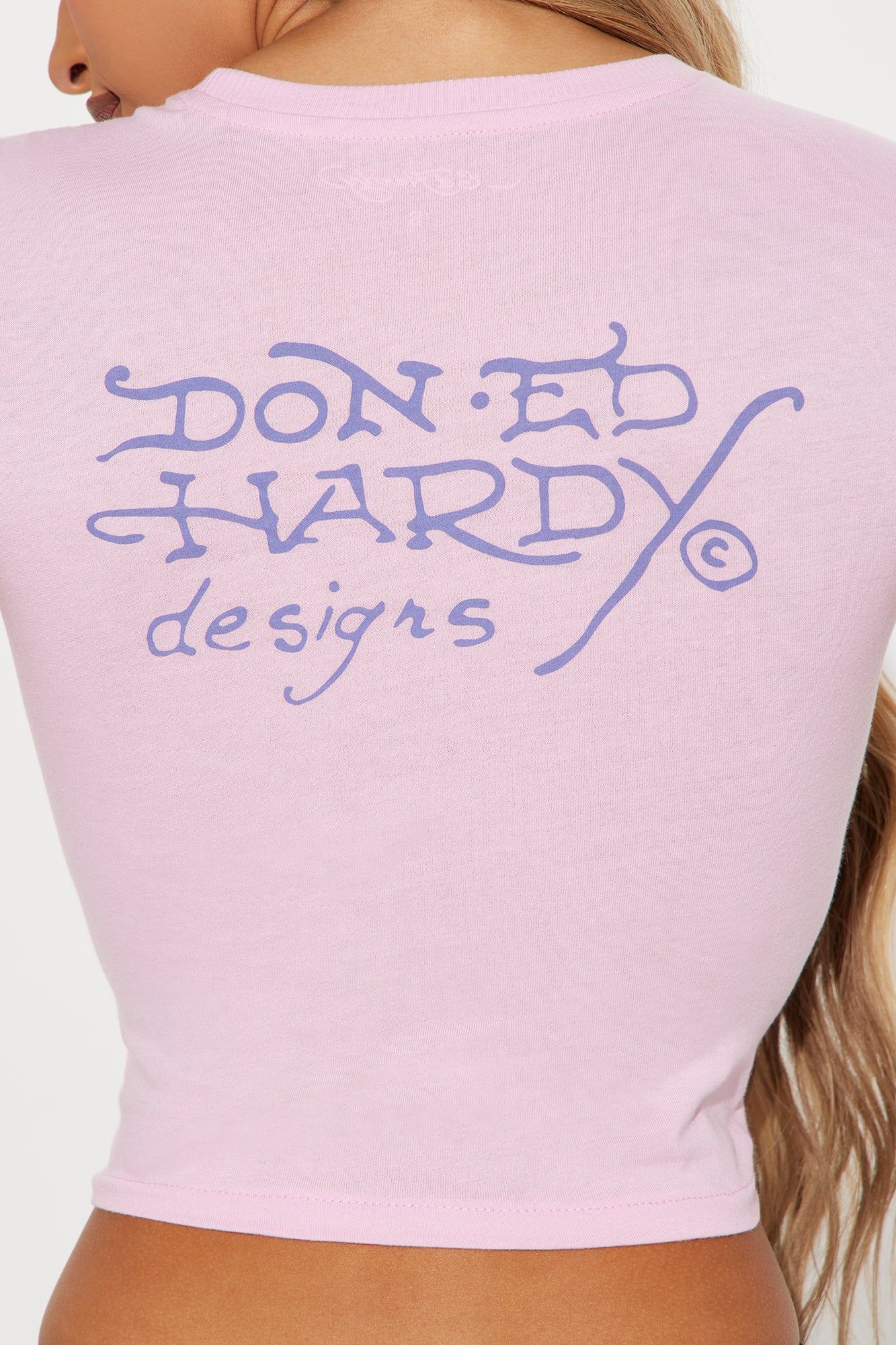 Dragon Flame Ed Hardy Tee - Pink sold by Fashion Nova product image thumbnail 5