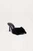 Petunia Bow Mules - Black sold by Fashion Nova
