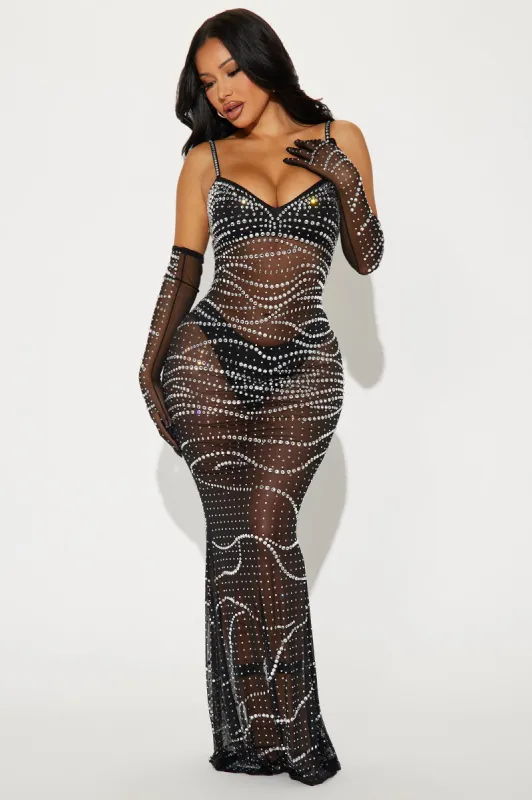 Diane Embellished Gown Set - Black sold by Fashion Nova