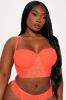 Belong To You Lace Bra - Neon Coral sold by Fashion Nova