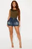Zarah Tinted Denim Mini Skirt - Dark Wash sold by Fashion Nova