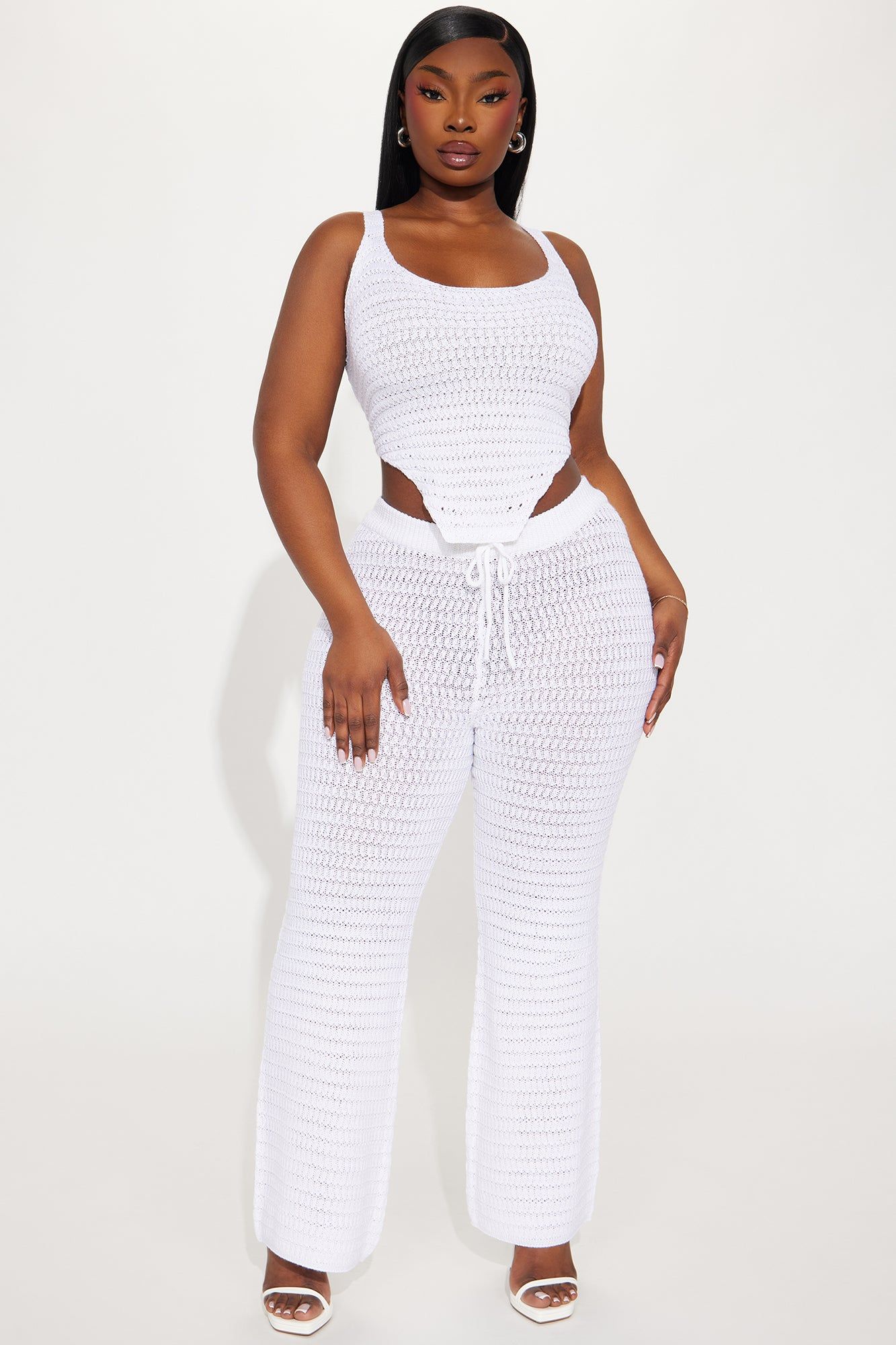 Carol Crochet Pant Set - White sold by Fashion Nova product image thumbnail 4