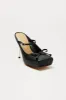 Prima Ballerina Bow Pumps - Black sold by Fashion Nova