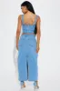 Devine Washed Denim Skirt Set - Medium Wash sold by Fashion Nova