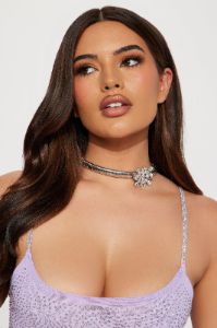 Clarissa Floral Choker - Silver sold by Fashion Nova