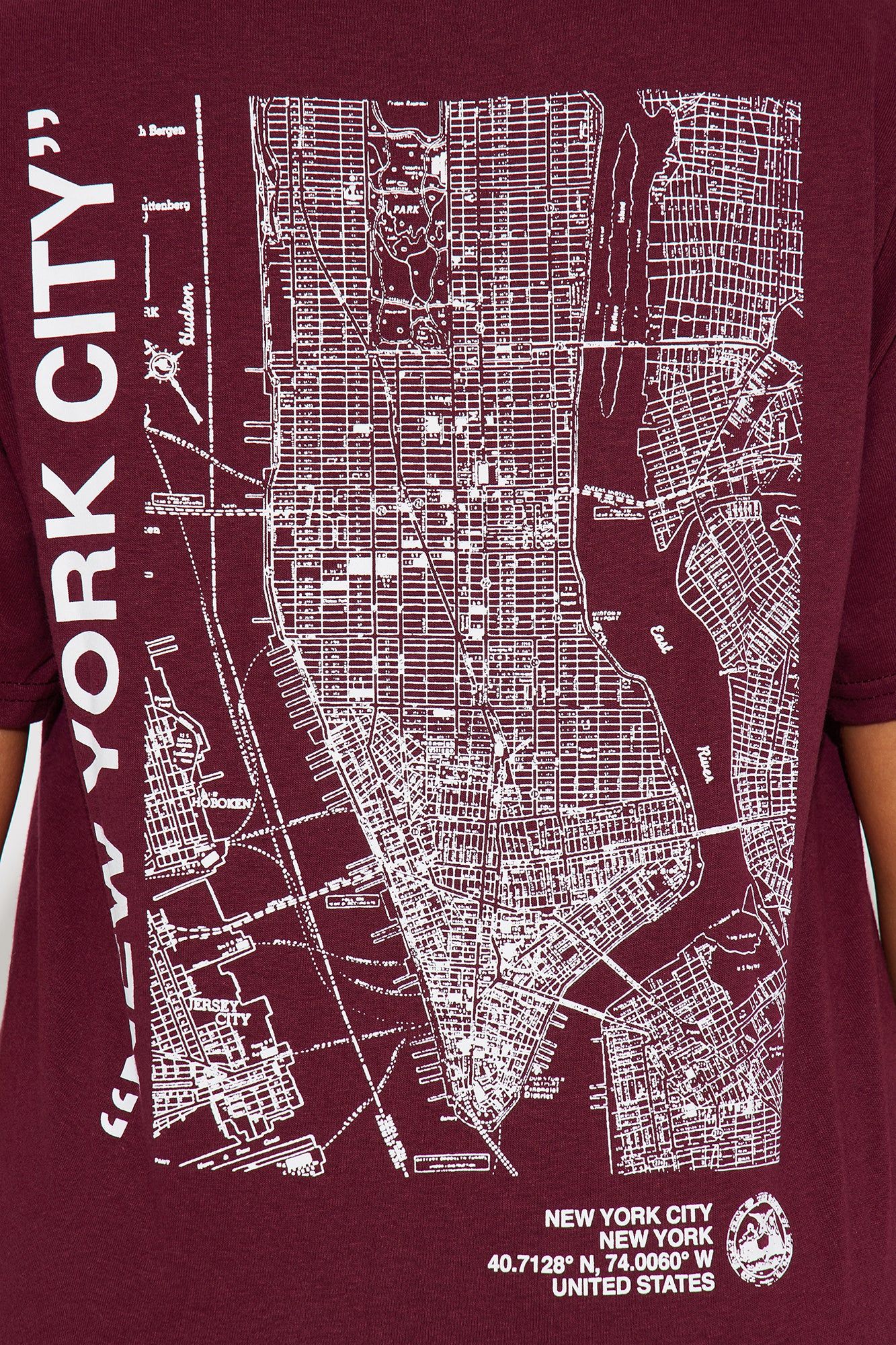 Destination NYC Graphic T-Shirt - Burgundy sold by Fashion Nova product image thumbnail 6