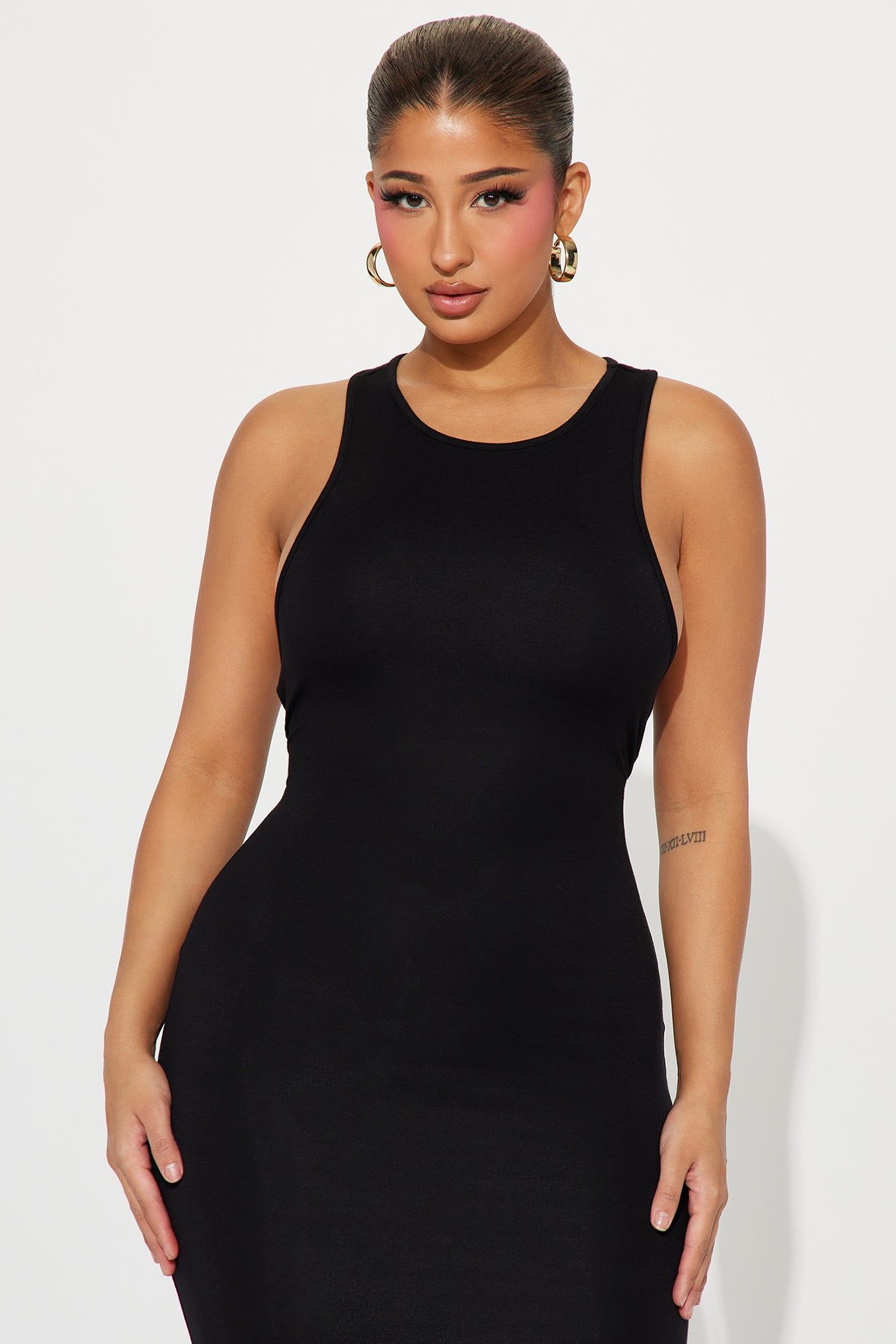 Melanie Racer Back Maxi Dress - Black sold by Fashion Nova product image thumbnail 2