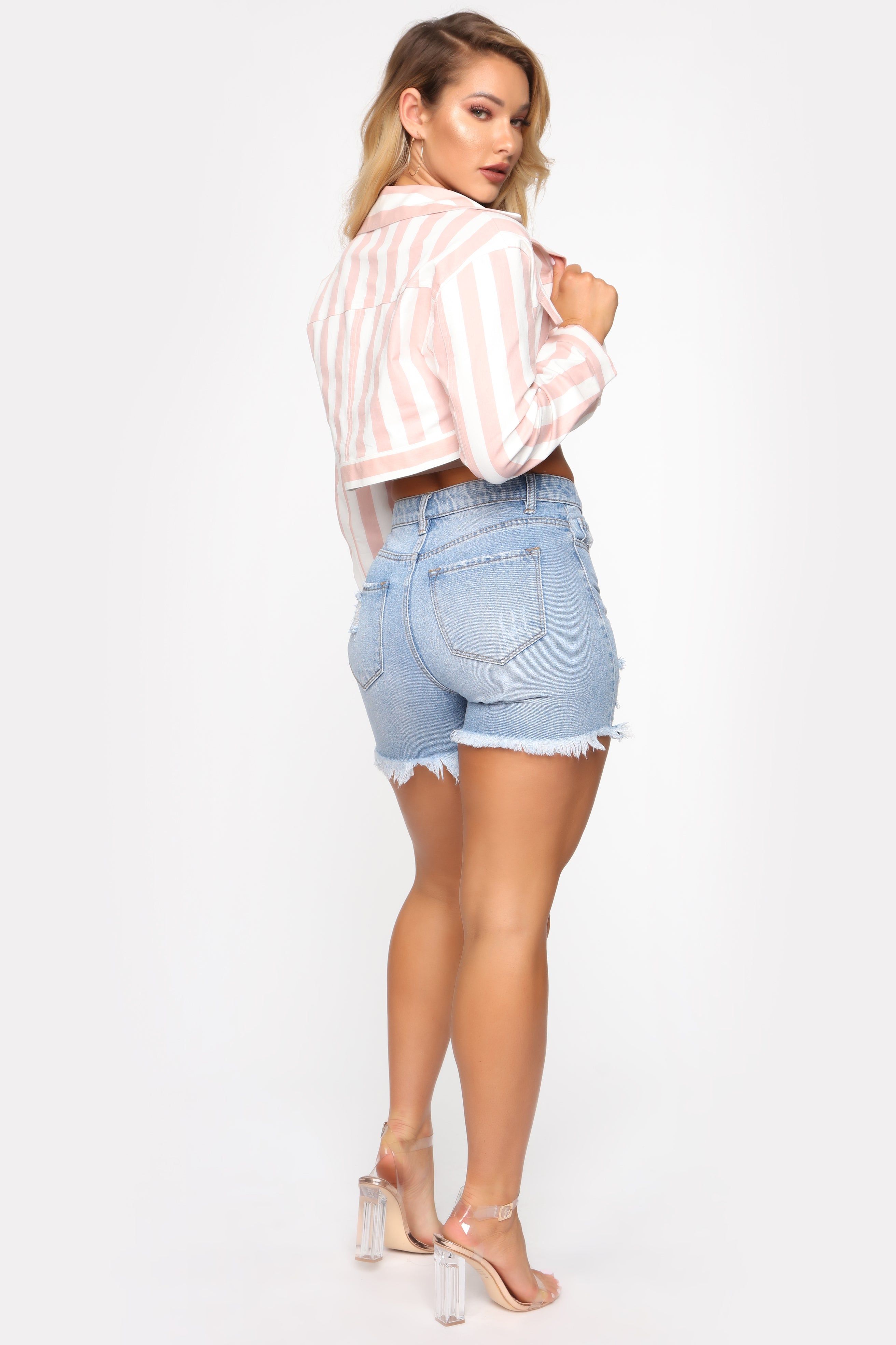 Stripe It Off Jacket - Pink sold by Fashion Nova product image thumbnail 4