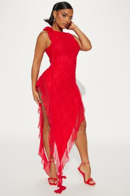 Mimi Lace Maxi Dress - Red sold by Fashion Nova