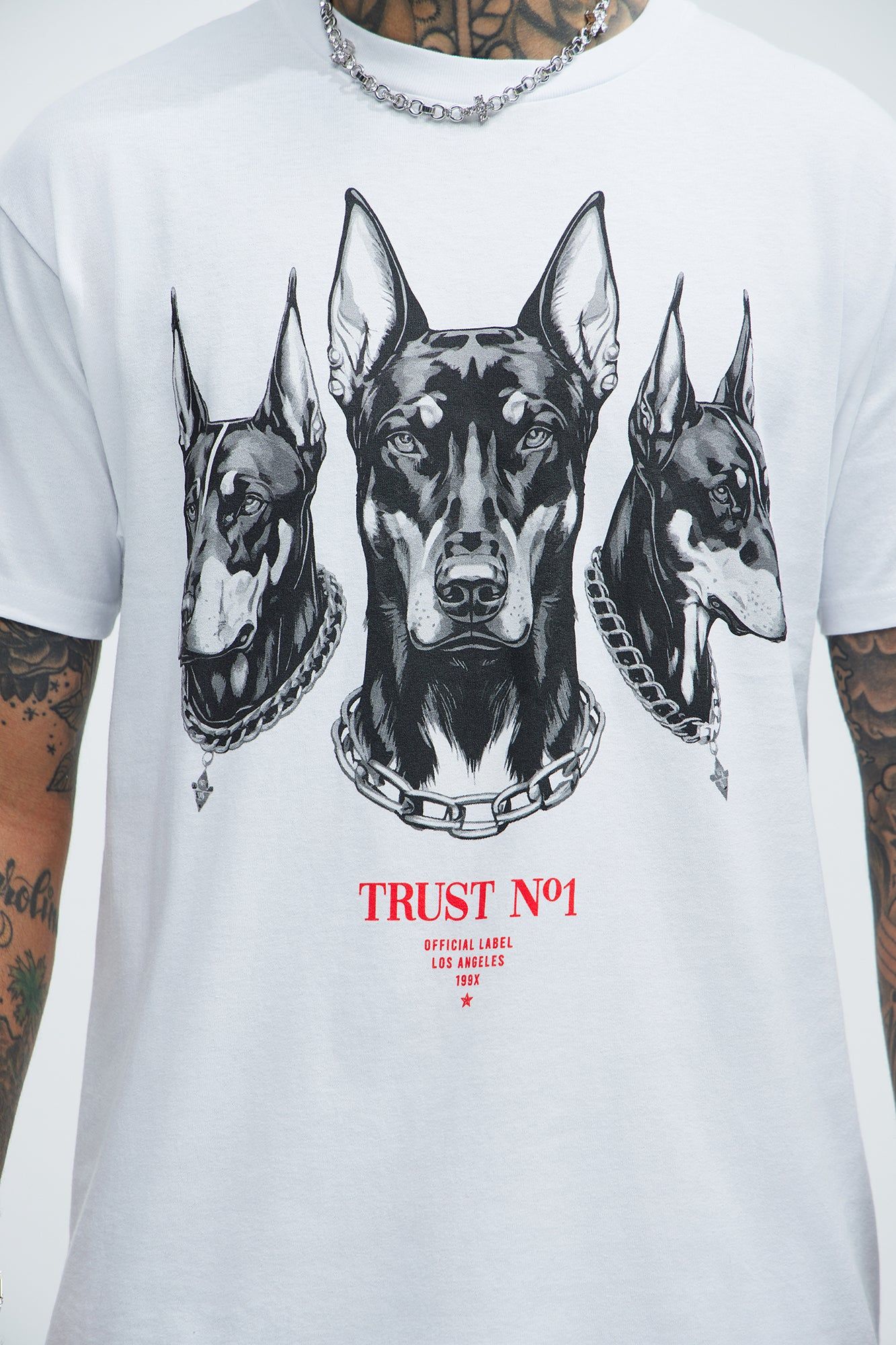 Trust NO1 Short Sleeve Tee - White sold by Fashion Nova product image thumbnail 5