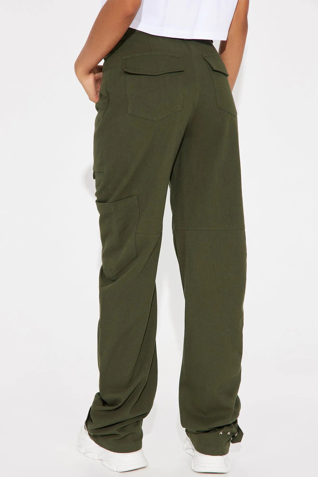 Melanie Straight Leg Cargo Pant - Olive sold by Fashion Nova product image thumbnail 4