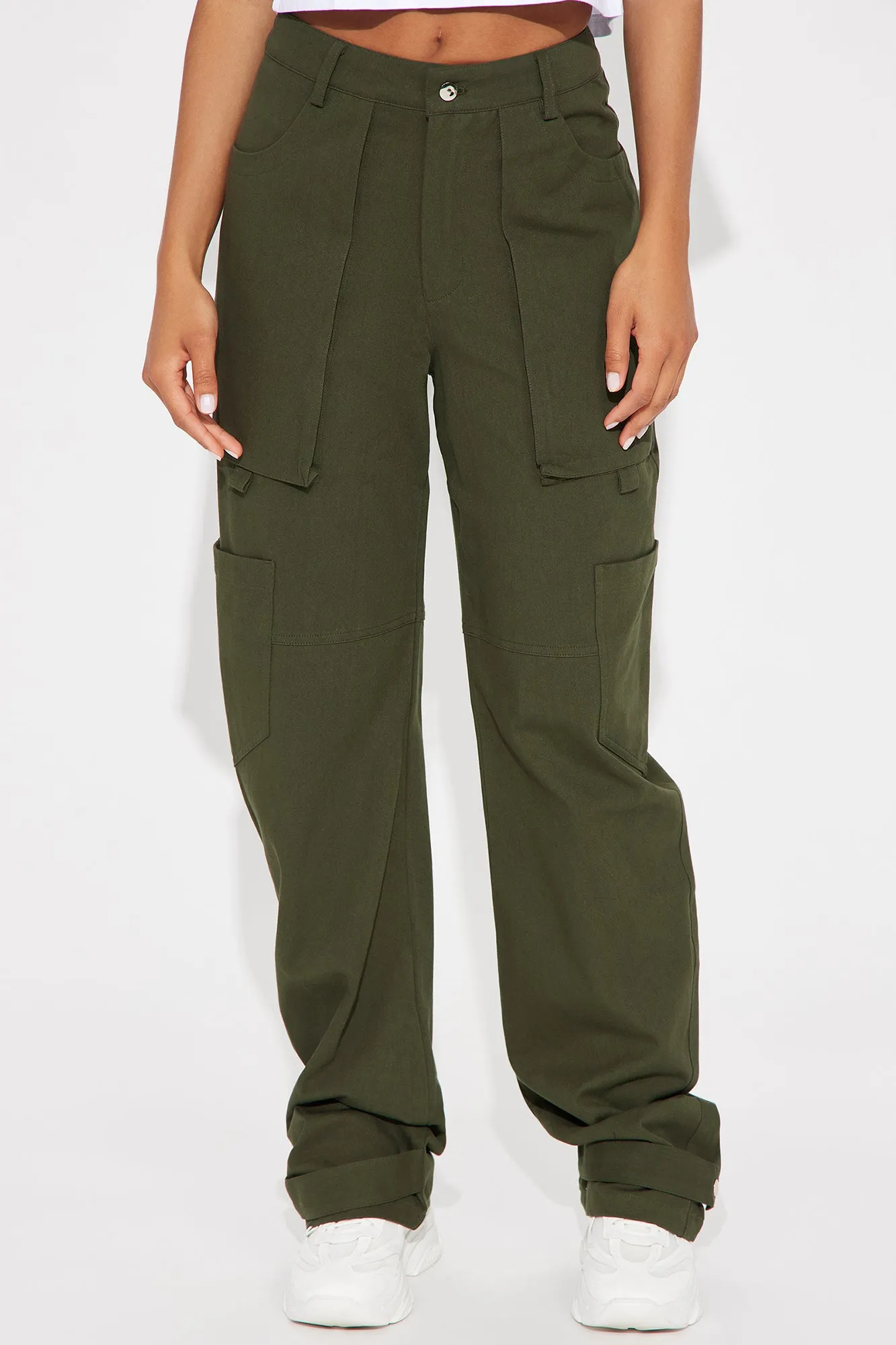 Melanie Straight Leg Cargo Pant - Olive sold by Fashion Nova product image thumbnail 2