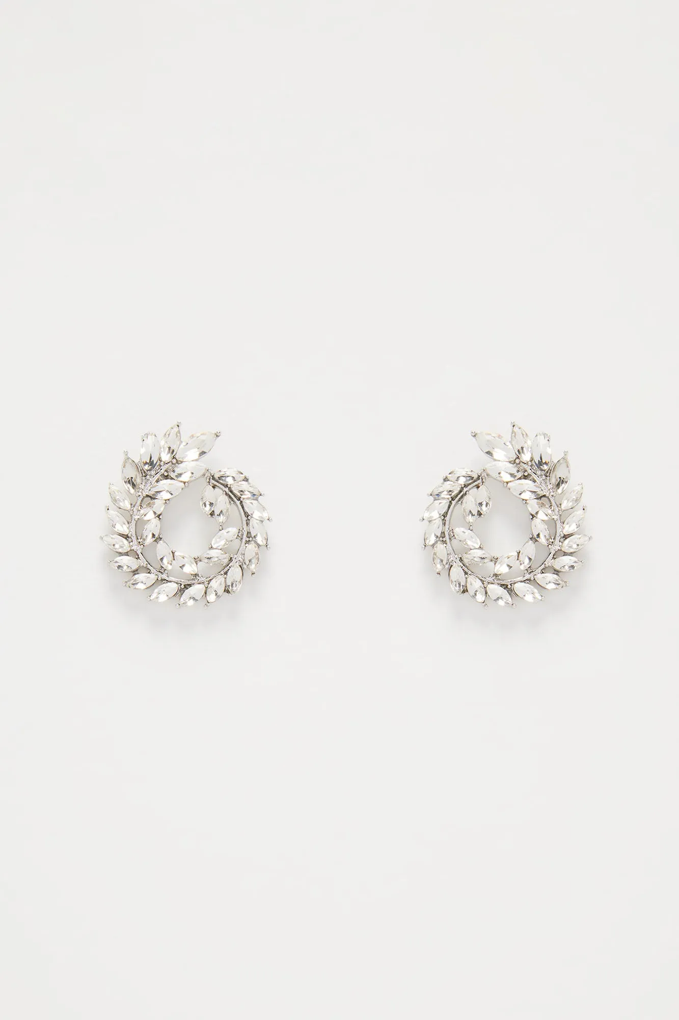 Vine Of Rhinestone Earrings - Silver sold by Fashion Nova product image thumbnail 3
