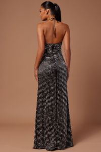 Jemina Embellished Maxi Dress - Black sold by Fashion Nova