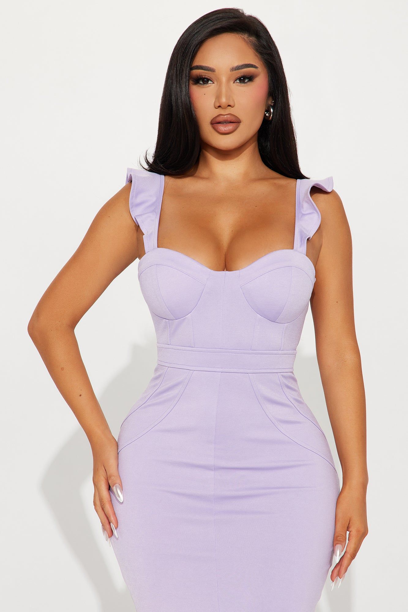Selena Ruffle Maxi Dress - Purple sold by Fashion Nova product image thumbnail 2