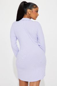 Lounging Around PJ Sleep Shirt - Purple sold by Fashion Nova