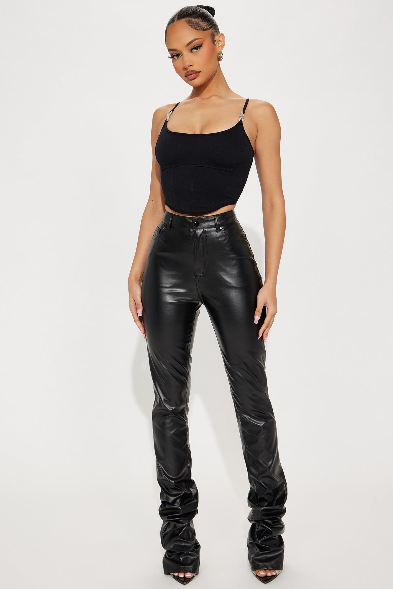 Irreplaceable Rhinestone Corset Top - Black sold by Fashion Nova product image thumbnail 2