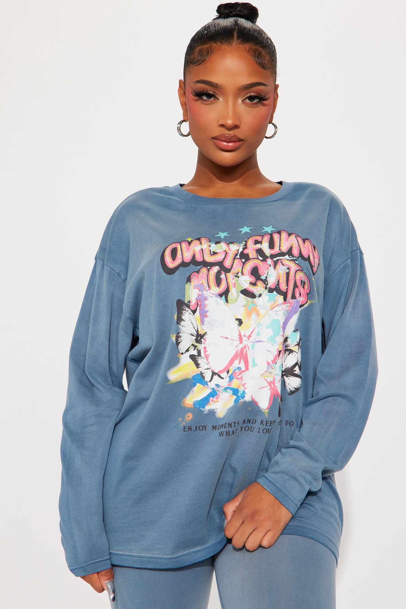 Only Fun Legging Set - Blue sold by Fashion Nova product image thumbnail 2