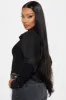 Yee Haw Faux Suede Shirt - Black sold by Fashion Nova