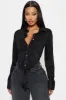 Yee Haw Faux Suede Shirt - Black sold by Fashion Nova