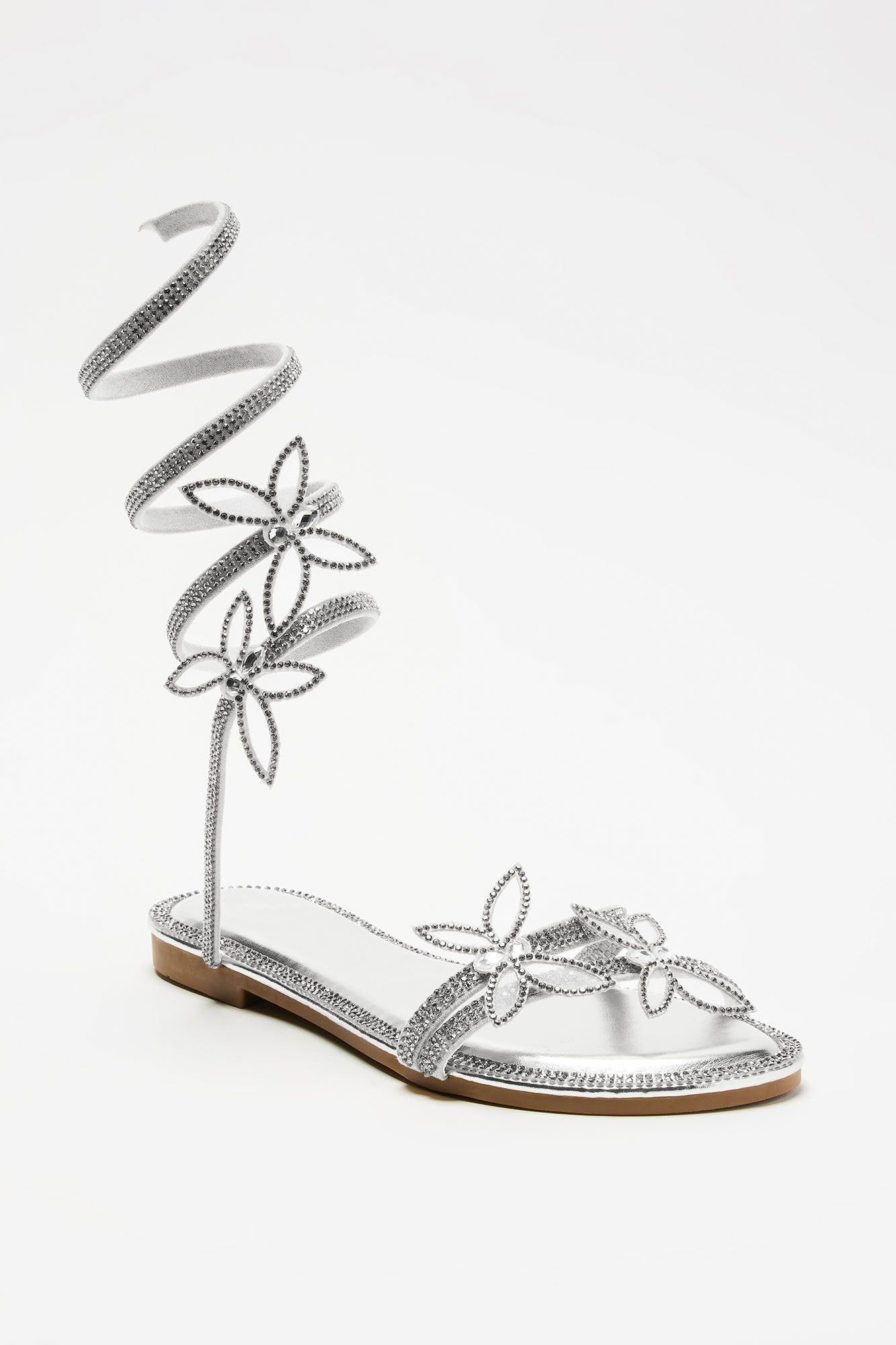Mariposa Love Wrap Up Sandals - Silver sold by Fashion Nova product image thumbnail 3