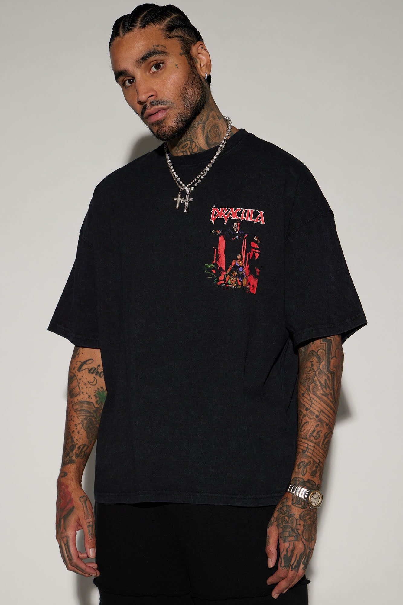 Count Dracula Short Sleeve Tee - Black sold by Fashion Nova